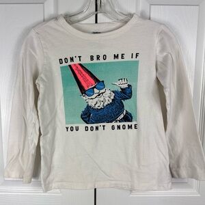 OshKosh Originals Boy's You Don't Gnome Long Sleeve T Shirt White 10/12